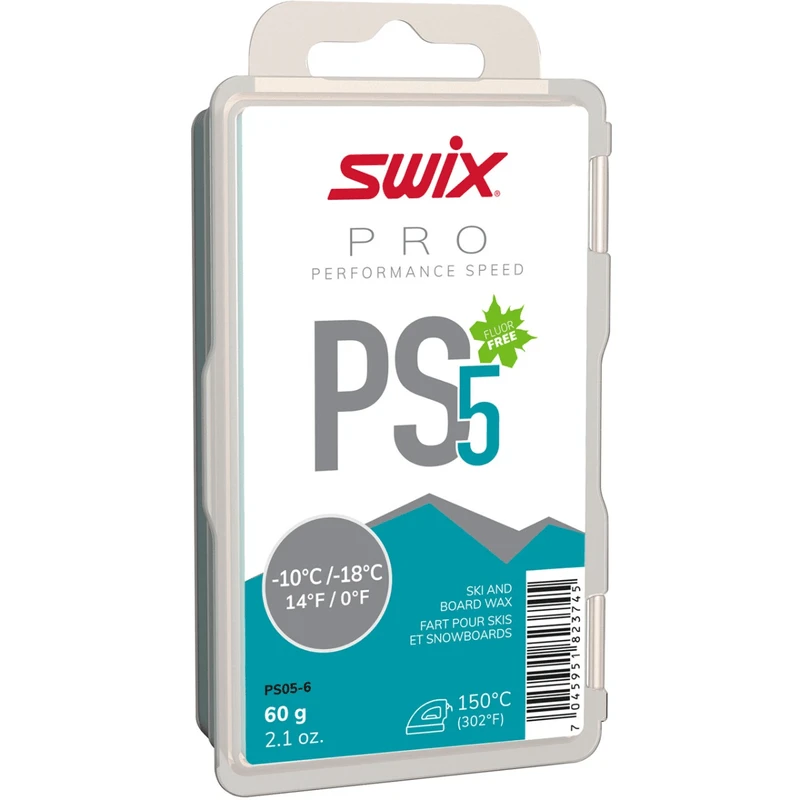 Swix PS5 Turquoise -10°C/-18°C Glide Ski Wax 1 Swix PS5 Turquoise -10°C/-18°C Glide Ski Wax