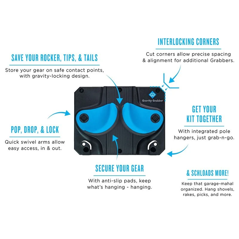 Gravity Grabber The Ultimate Ski + Snowboard Rack 1 Gravity Grabber The Ultimate Ski + Snowboard Rack